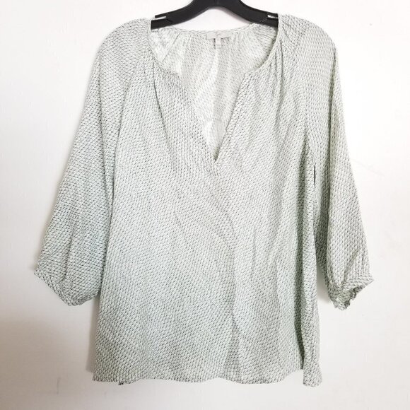 Joie Coralee Silk V Neck 3/4 Sleeve Blouse Top XS - Picture 4 of 12